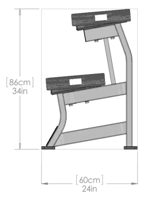 Life Fitness Dumbbell Rack FW-XLD2