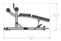 Life Fitness Adjustable Decline Bench FW-ADB