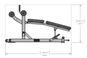 Life Fitness Adjustable Decline Bench FW-ADB