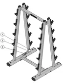 Life Fitness Barbell Rack LBR-BR