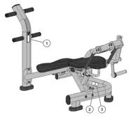 Life Fitness Abdominal Crunch Bench LBR-AC