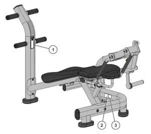 Life Fitness Abdominal Crunch Bench LBR-AC