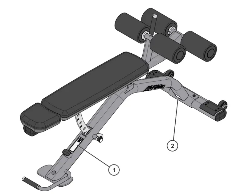 Life Fitness Decline Bench LBR-DB