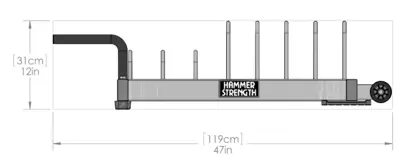 Life Fitness Bumper Plate Storage FW-BPS
