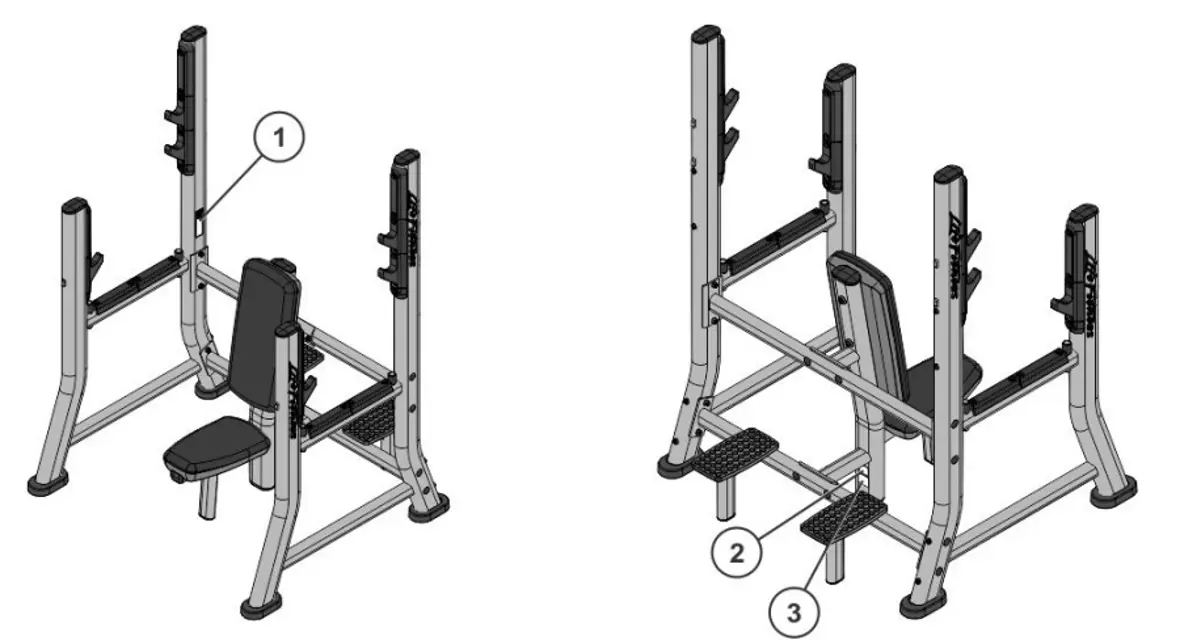Life Fitness Olympic Military Bench LBR-OM