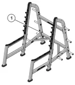 Life Fitness Olympic Squat Rack LBR-OS