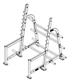 Life Fitness Squat Rack O-SR