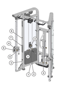 Life Fitness Dual Adjustable Pulley CMDAP
