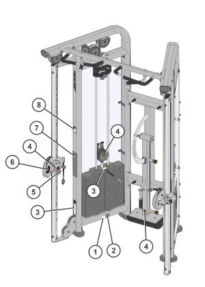 Life Fitness Dual Adjustable Pulley CMDAP