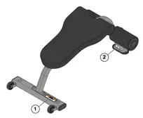 Life Fitness Ab Bench LBR-AB