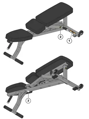 Life Fitness Adjustable Bench LBR-AD