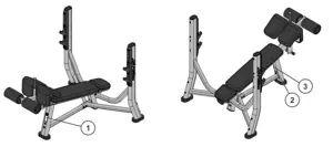 Life Fitness Olympic Decline Bench LBR-OD