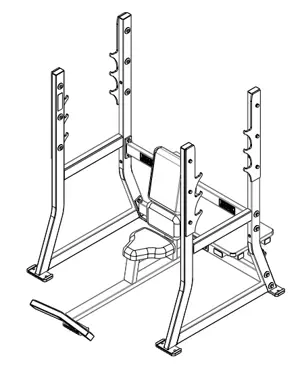 Life Fitness Military Bench O-MB