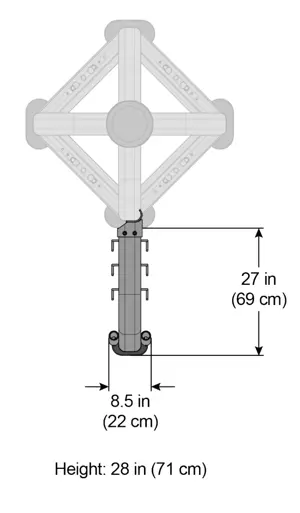 Life Fitness Handle Accessory Rack MJHAR-STA