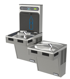 Halsey Taylor Bottle Filling Station and Cooler HAC8FSCWSBLQ*2F