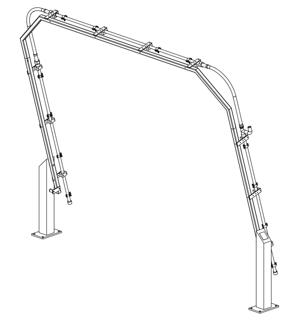 MacNeil Wash Systems Rinse Arch Single RW-110-1