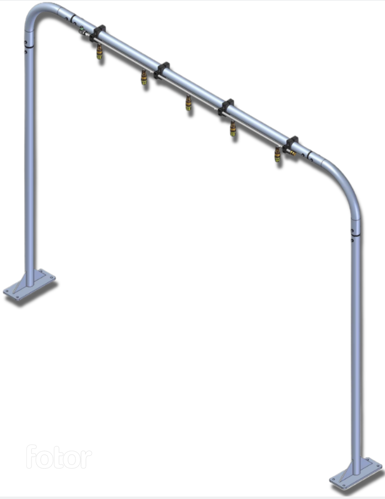 MacNeil Wash Systems High Pressure Arch with Top Turbo Nozzles 46-801-00