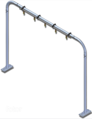 MacNeil Wash Systems High Pressure Arch with Top Turbo Nozzles 46-801-00