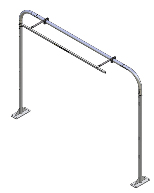 MacNeil Wash Systems RW-112 mounted on RW-111 Arch with Rain Arch Manifold RW-112 & RW-111