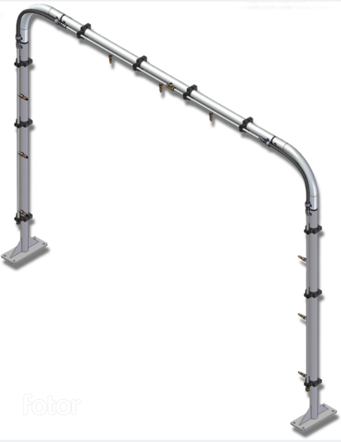 MacNeil Wash Systems High Pressure Arch Full with V-Jet Nozzles 46-803-00