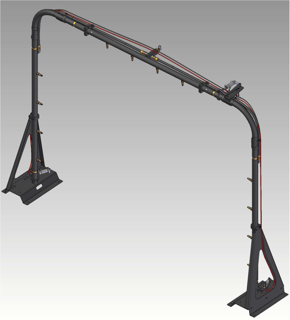 MacNeil Wash Systems Rotating High Pressure Arch with V-Jet Nozzles 46-805-00-BK