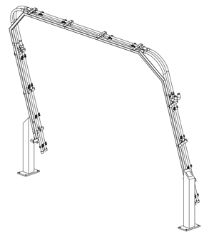 MacNeil Wash Systems Rinse Arch-Double RW-110-2
