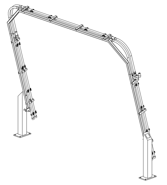 MacNeil Wash Systems Rinse Arch-Double RW-110-2