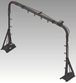 MacNeil Wash Systems Rotating High Pressure Arch with Turbo Nozzles 46-804-00-BK