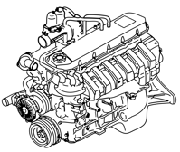 Komatsu Engine Gasoline FG40Z35