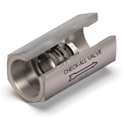 Check-All Valve In-Line Spring Loaded Poppet-Type Check Valve EPIC-0125