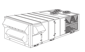 York Rooftop Unit Y12BC04C1LABAB