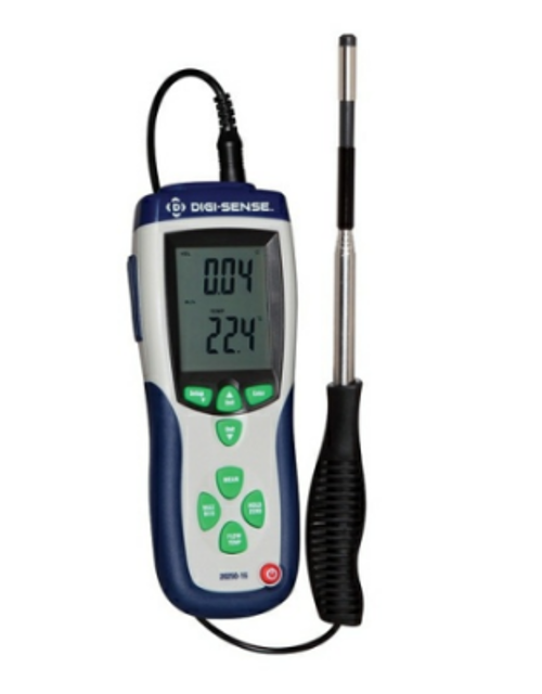 Cole-Parmer Instrument Company CFM/CMM Hot-Wire Thermoanemometer 20250-16