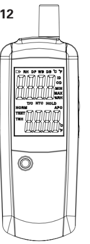 Cole-Parmer Instrument Company Thermohygrometer 20250-12