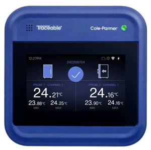 Cole-Parmer Instrument Company Wi-Fi Data Logging Refrigerator/Freezer Thermometer with Cryogenic Probe 6529