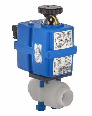 Plast-O-Matic Valves Electric Actuator EBVF-2-1-075-V-BSP-PP