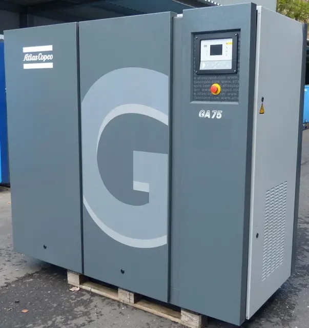 Atlas Copco Oil-injected rotary screw compressors GA 75/ 230V /100HP