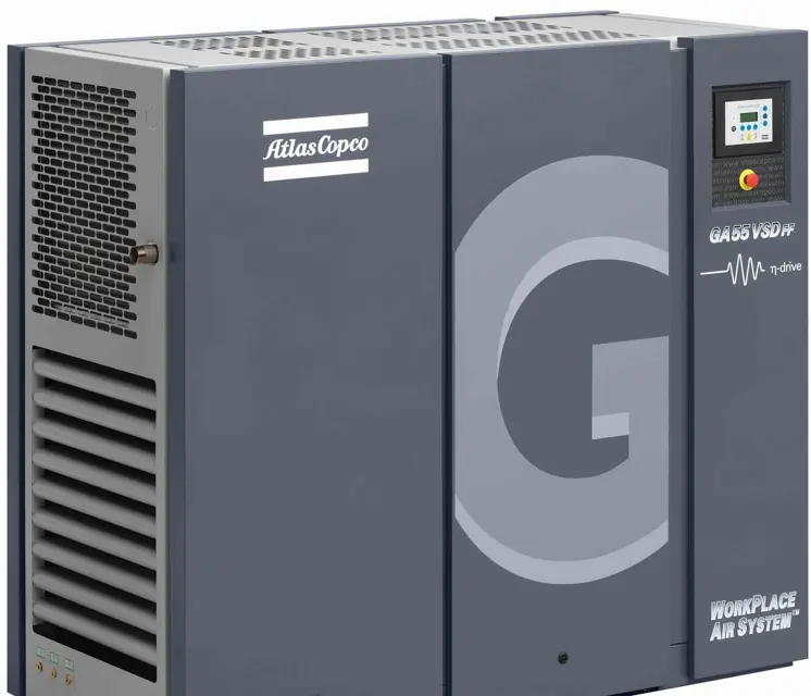 Atlas Copco Oil-injected rotary screw compressors GA55