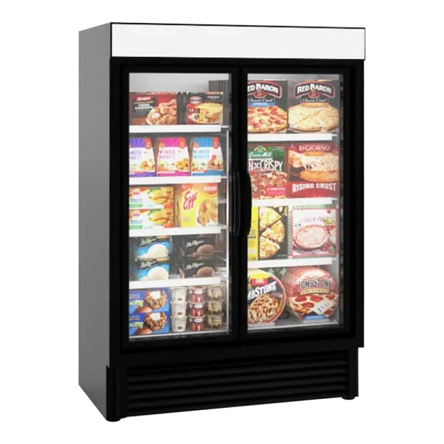 Hussmann Low Temperature Self Contained Glass Door Merchandiser VRL2B