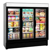 Hussmann Low Temperature Self Contained Glass Door Merchandiser VRL3B