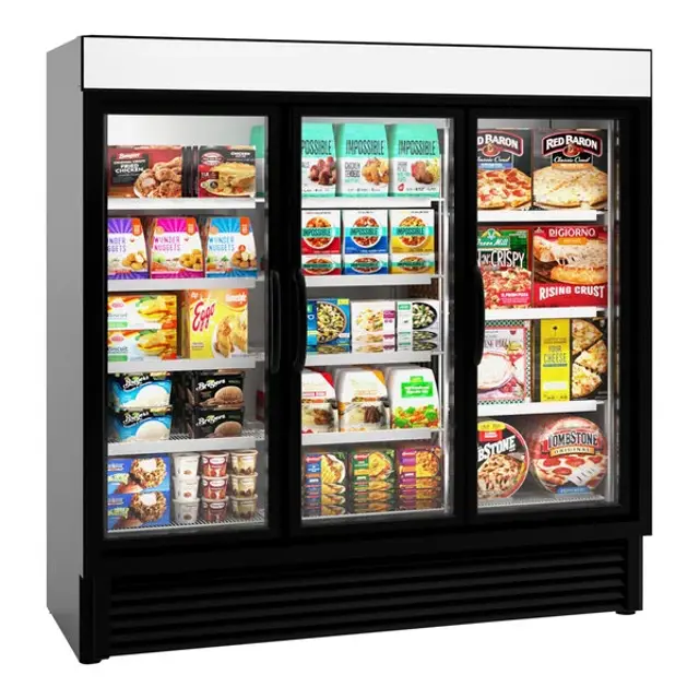 Hussmann Low Temperature Self Contained Glass Door Merchandiser VRL3B