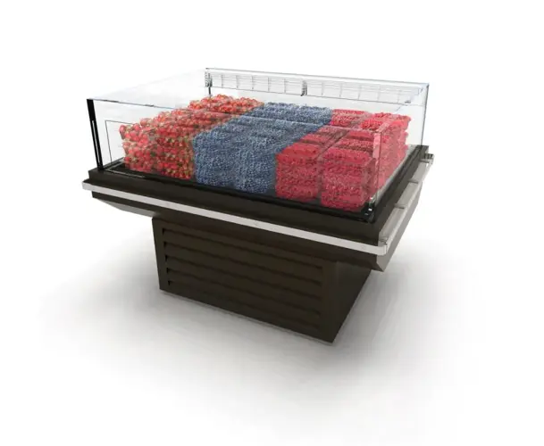 Hussmann Low and Medium Temperature Self Contained Island Merchandiser ISMGG-5R