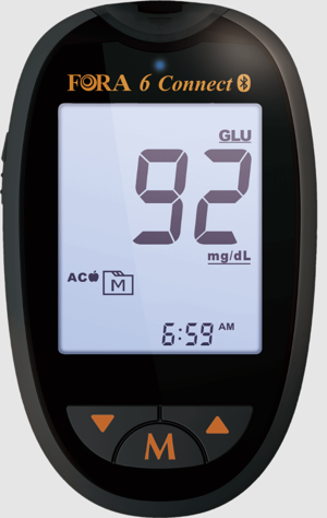 ForaCare Suisse Blood Glucose Meter Fora 6 Connect